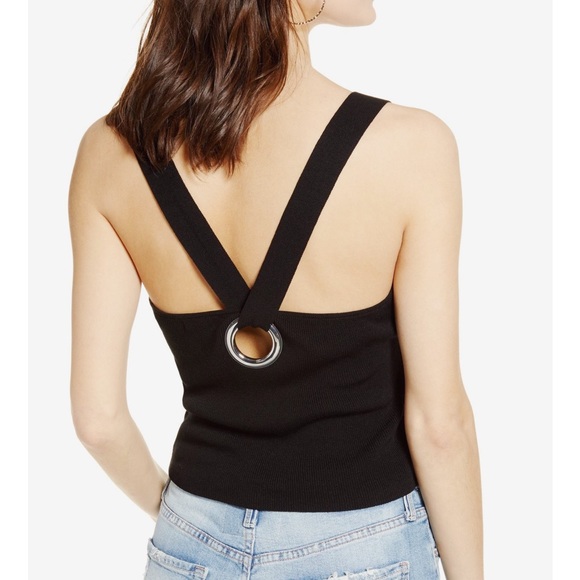 Leith Tops - leith• knit crop top with cross back